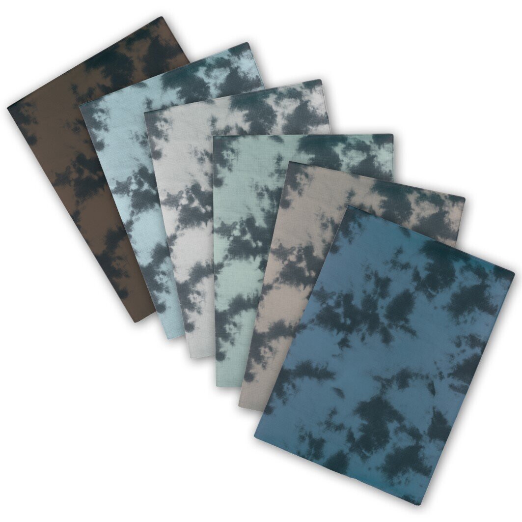 BOOK SLEEVES SCHOOL BUZZ SCRAP BOOK TIE DYE PAINT SPLASH ASSORTED PK6