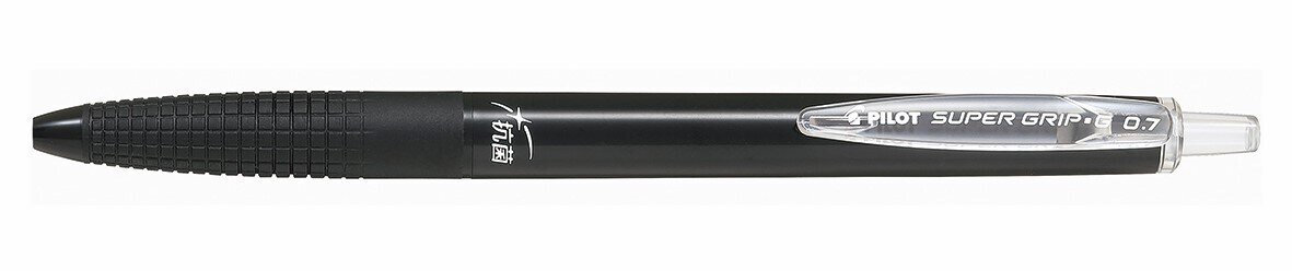 PEN PILOT SUPERGRIP G 0.7MM ANTIMICROBIAL RETRACTABLE BALLPOINT BLACK