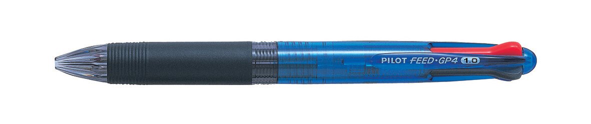 PEN PILOT BEGREEN FEED 4 MEDIUM RETRACTABLE BALLPOINT BLUE BARREL 4 COLOUR
