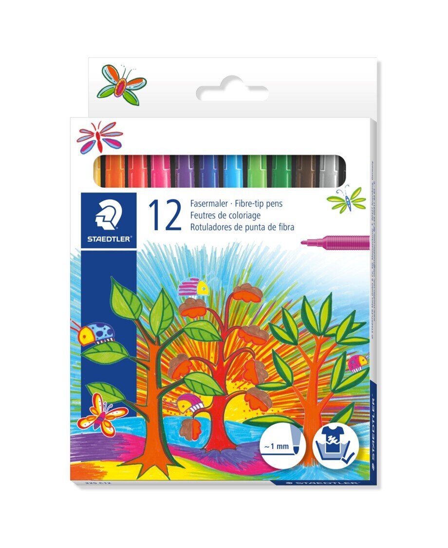 MARKER NORIS CLUB FIBRE TIP ASST BX12