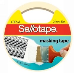 TAPE MASKING SELLO 24MMX50M CREAM
