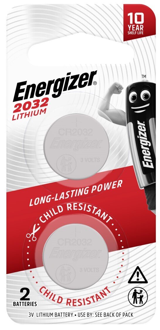 BATTERY ENERGIZER CR2032 CALCULATOR/GAME PK2