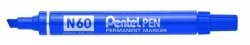 MARKER PENTEL N60 PERMANENT CHISEL POINT BLUE