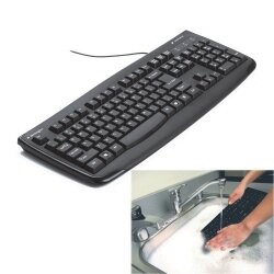 KEYBOARD COMPUTER KENSINGTON PRO FIT WASHABLE USB/PS2 BLACK