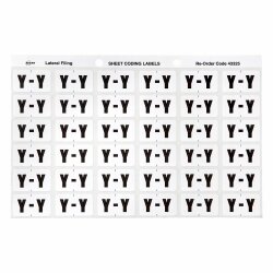 SP- LABELS COLOUR CODING AVERY 25X38MM Y SIDE TAB WHITE PK180