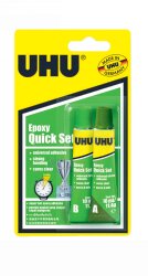 GLUE UHU EPOXY QUICK SET 2 X 10ML TUBES
