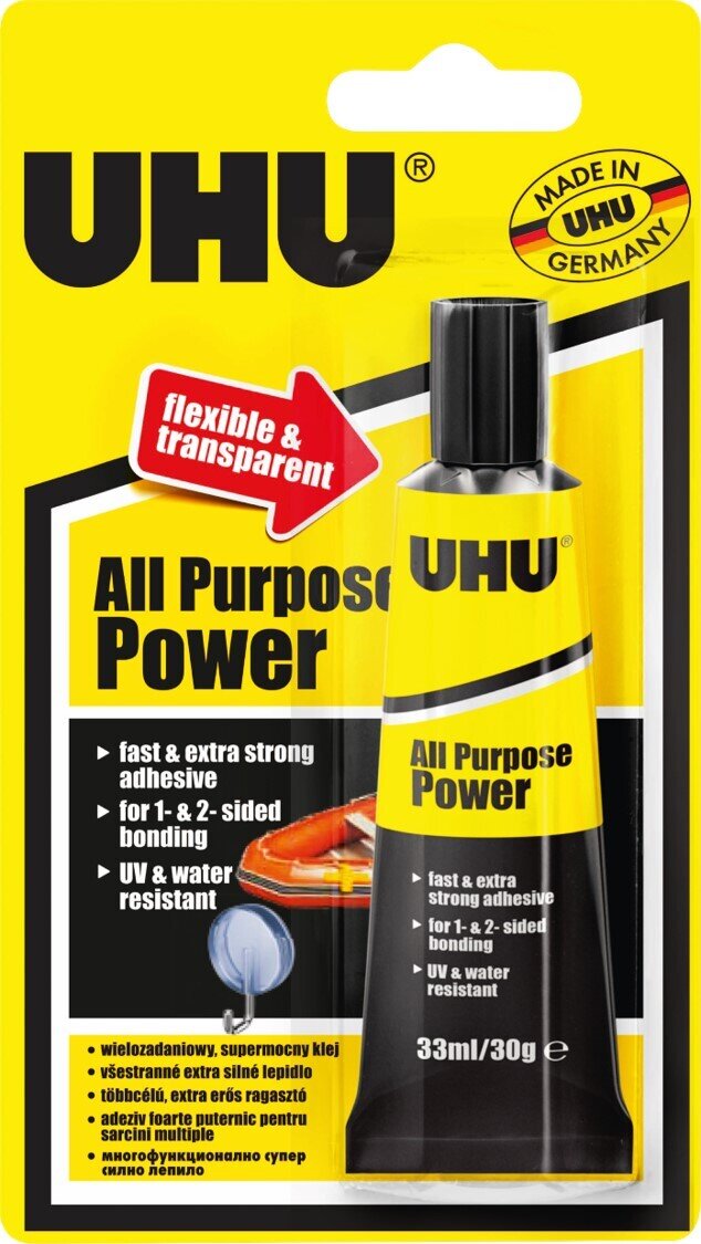 GLUE UHU ALL PURPOSE POWER ADHESIVE 33ML