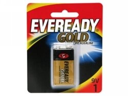 SP- BATTERY EVEREADY #A522 GOLD (9V) BP1