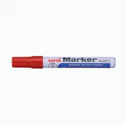 SP- MARKER UNI 520F PERMANENT BULLET RED