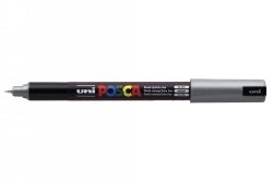 MARKER UNI POSCA PC1MRS N/POINT 0.7MM SILVER