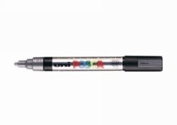 MARKER UNI POSCA PC5M BULLET TIP SILVER