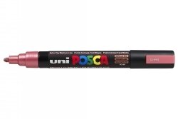 MARKER UNI POSCA PC5M BULLET TIP METALLIC RED