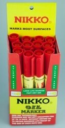 MARKER NIKKO 1800 CHISEL RED