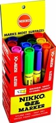 SP- MARKER NIKKO 1800 CHISEL ASST COL BX12