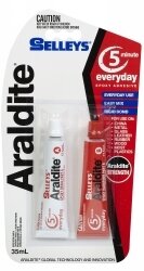 GLUE SELLEYS 5 MIN ARALDITE 35ML H/SELL