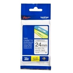 LABEL TAPE BROTHER TZE-251 24MMX8M BLACK ON WHITE