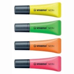 HIGHLIGHTER STABILO NEON ASST BX10
