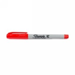 MARKER SHARPIE PERMANENT FINE RACEY RED