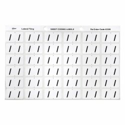 SP- LABELS COLOUR CODING AVERY 25X38MM / SIDE TAB WHITE PK180