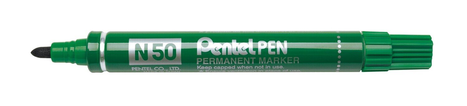 SP- MARKER PENTEL N50 PERMANENT BULLET GREEN
