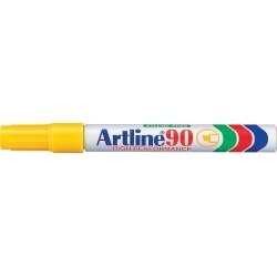 SP- MARKER ARTLINE 90 PERMANENT 5MM CHISEL NIB YELLOW