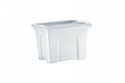 STORAGE+ BOX WITH LID ITALPLAST 2 LITRE GRAPHITE