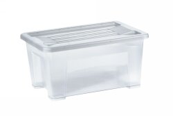 STORAGE+ BOX WITH LID ITALPLAST 5 LITRE GRAPHITE