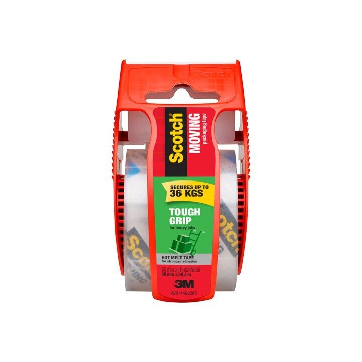 TAPE MOVING SCOTCH 48MMX20.3M 150-AU TOUGH GRIP INCLUDING DISPENSER