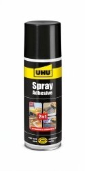 SPRAY ADHESIVE UHU 200ML 2 IN 1