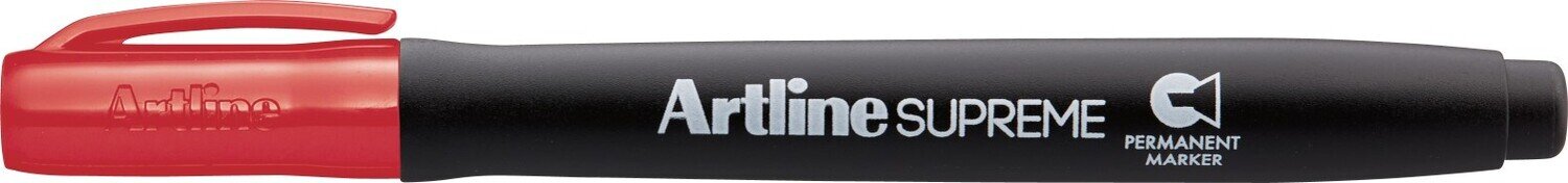 MARKER ARTLINE SUPREME PERMANENT 2-5MM CHISEL TIP RED