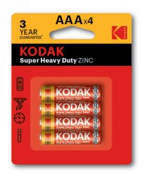 BATTERY KODAK AAA SUPER HEAVY DUTY PK4