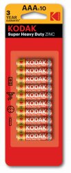 BATTERY KODAK AAA SUPER HEAVY DUTY PK10