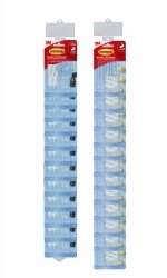 HOOKS COMMAND CLIPSTRIPS 12 X MINI 6PK AND 12 X CLEAR DECORATOR 20PK