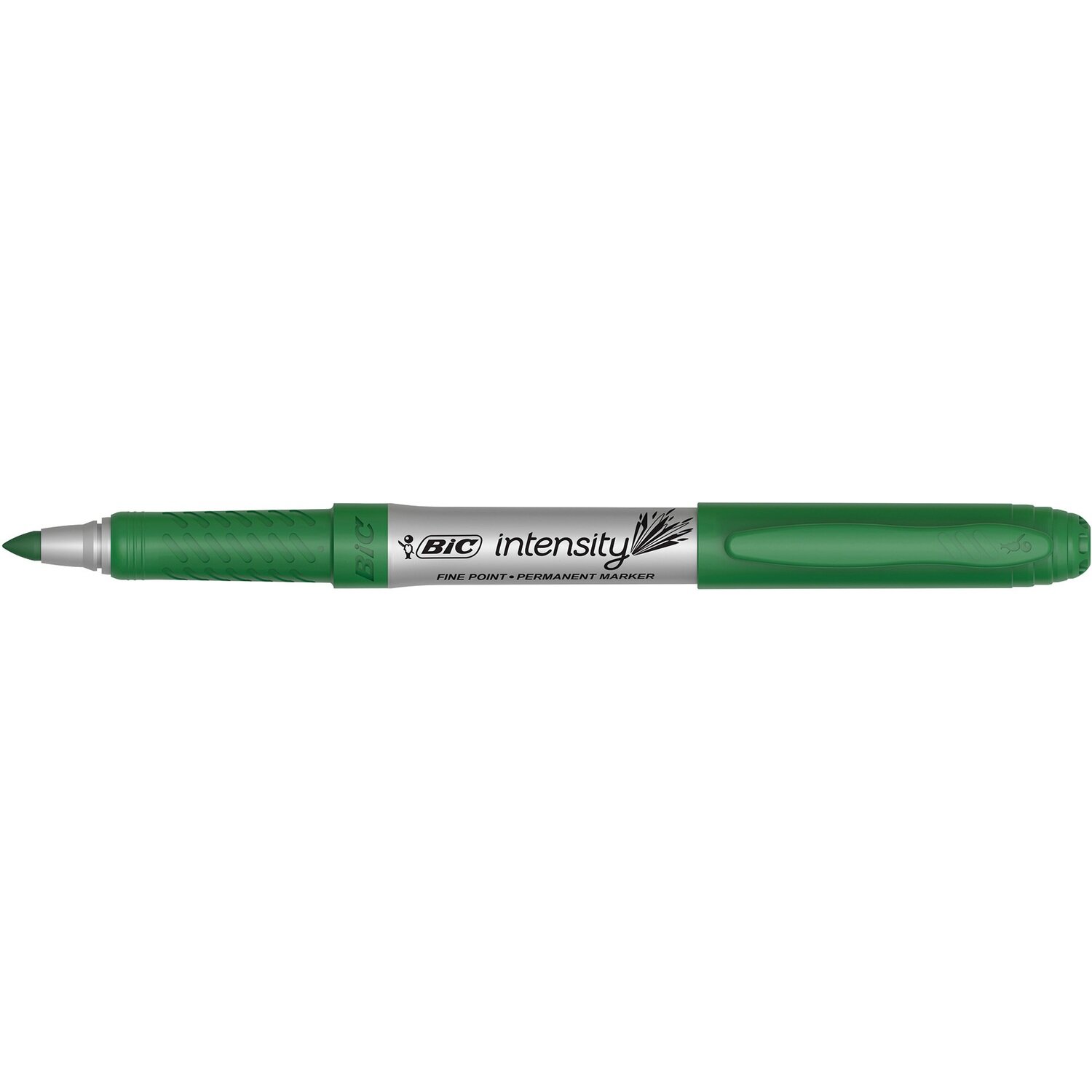 PERMANENT MARKER BIC INTENSITY 1.1MM FINE TIP GREEN PG BX12