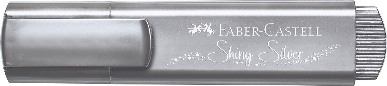 SP- HIGHLIGHTERS FABER-CASTELL TEXTLINER METALLIC SHINY SILVER