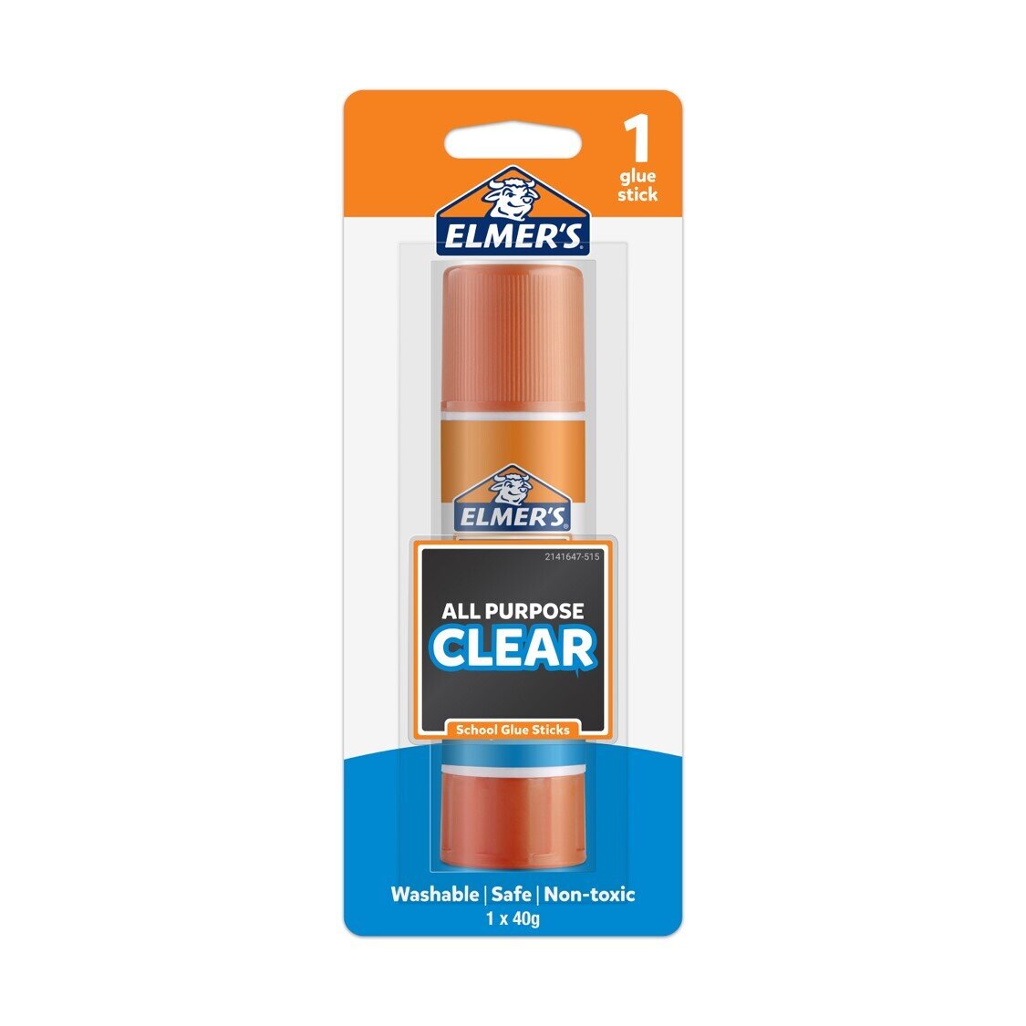 GLUE STICK ELMERS 40G ALL PURPOSE SCHOOL CLEAR