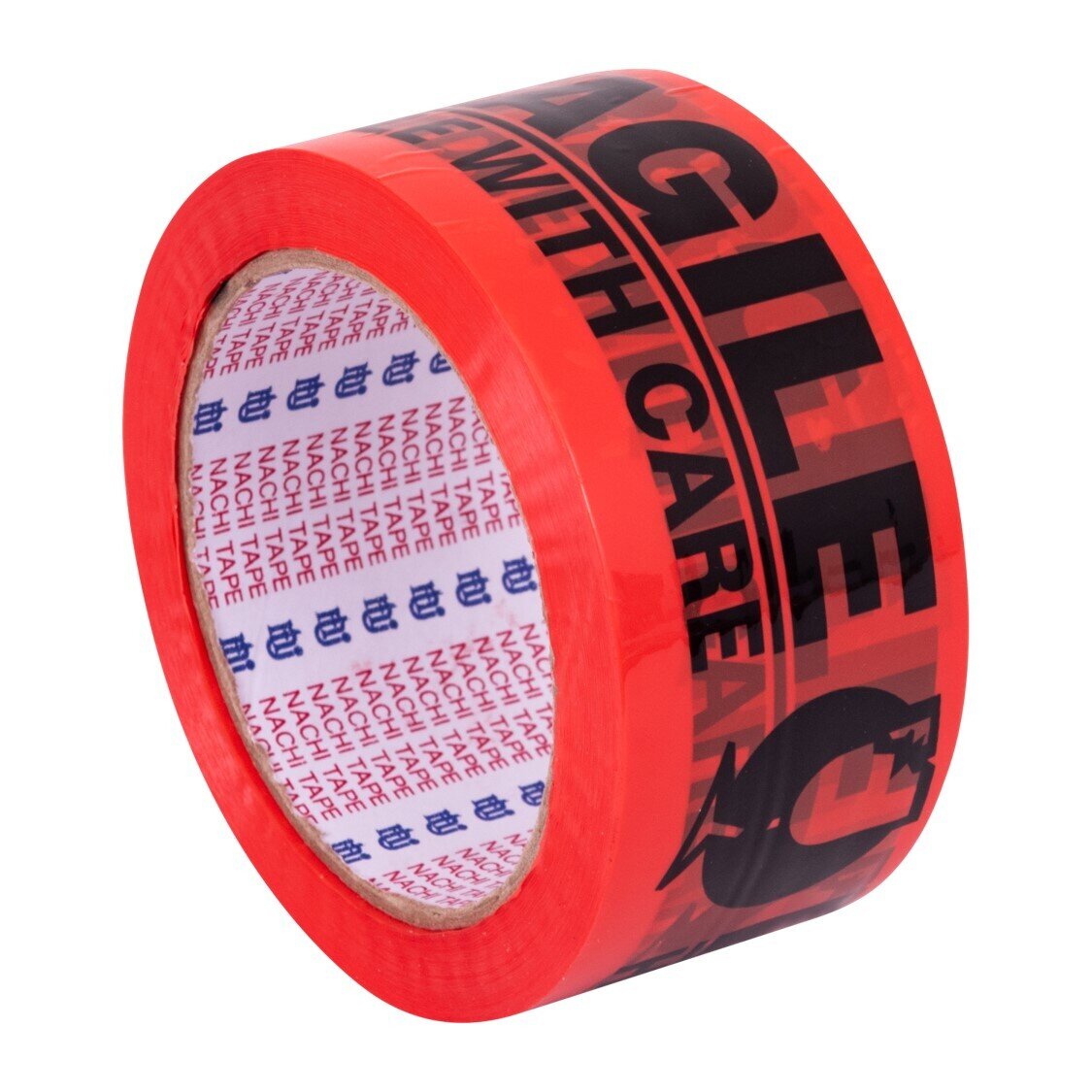 PACKAGING TAPE STYLUS 48MMX66M FRAGILE/HANDLE WITH CARE BLACK/ORANGE CTN36