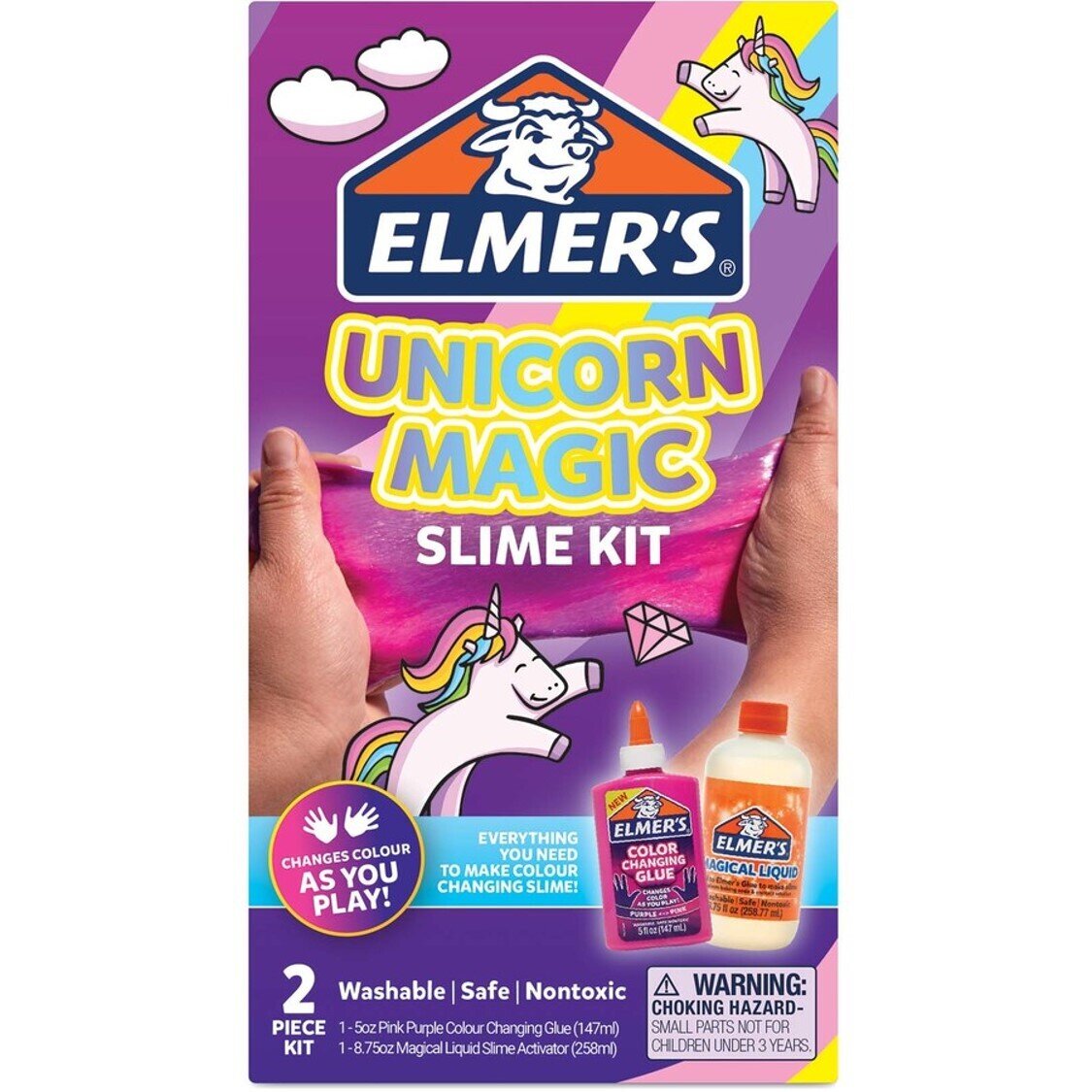 SP- SLIME ELMERS KIT UNICORN MAGIC PINK/PURPLE