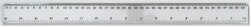 RULER CELCO 40CM CLEAR PLASTIC