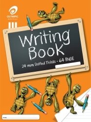 WRITING BOOK OLYMPIC 335X240MM 24MM DOTTED THIRDS TURTLE 64PG