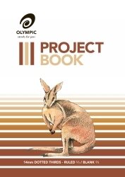 PROJECT BOOK OLYMPIC 335X240MM 14MM 524 DOTTED THIRDS 24PG