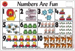 PLACEMAT KIDS NUMBERS ARE FUN