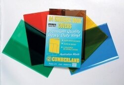 SP- BOOK JACKETS C/LAND 342X488 SCRAP BK TINTS PK5