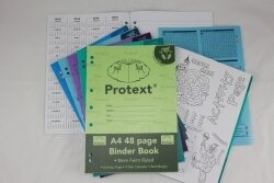 BINDER BOOK PROTEXT A4 8MM RULED PP COVER 48PG KOALA