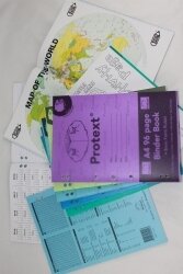 BINDER BOOK PROTEXT A4 8MM RULED PP COVER 96PG SHEEP
