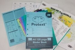 BINDER BOOK PROTEXT A4 8MM RULED PP COVER 128PG ELEPHANT