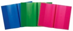 BOOK SLEEVES CONTACT SLIP ON A4 SOLID COLOURS PK5