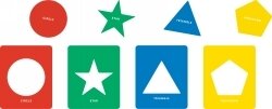 SP- STENCIL EC GEOMETRIC SHAPES 110X90MM SET OF 12