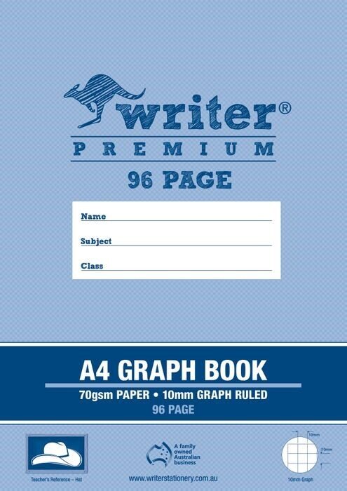 GRAPH BOOK WRITER PREMIUM A4 96PG 10MM HAT