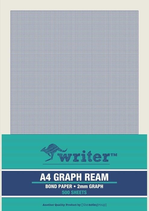 GRAPH PAPER WRITER A4 2MM PORTRAIT PK500